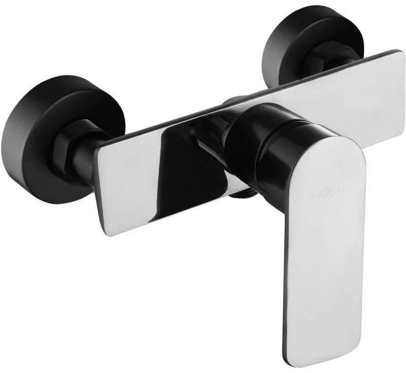 MEXEN Alfa душ батерия, черна/хром - 745740-71