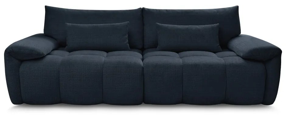Тъмносин шенилов диван 264 cm Ivane – Bobochic Paris