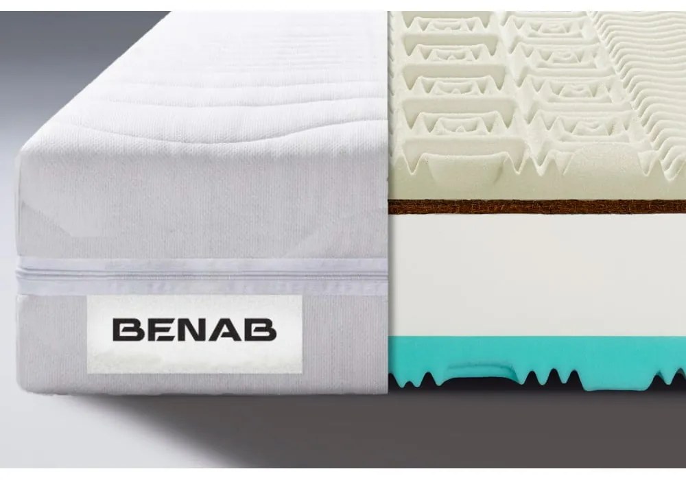 Твърд/средно твърд матрак с пяна с две лица 120x200 cm Visco Touch – BENAB