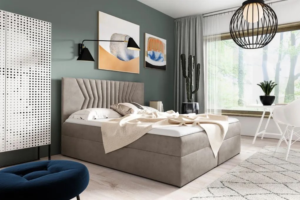 Тапицирано легло Box 2-Mpez-140 x 200