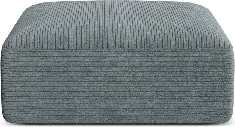 Тъмносива табуретка от рипсено кадифе Campi – Cosmopolitan Design