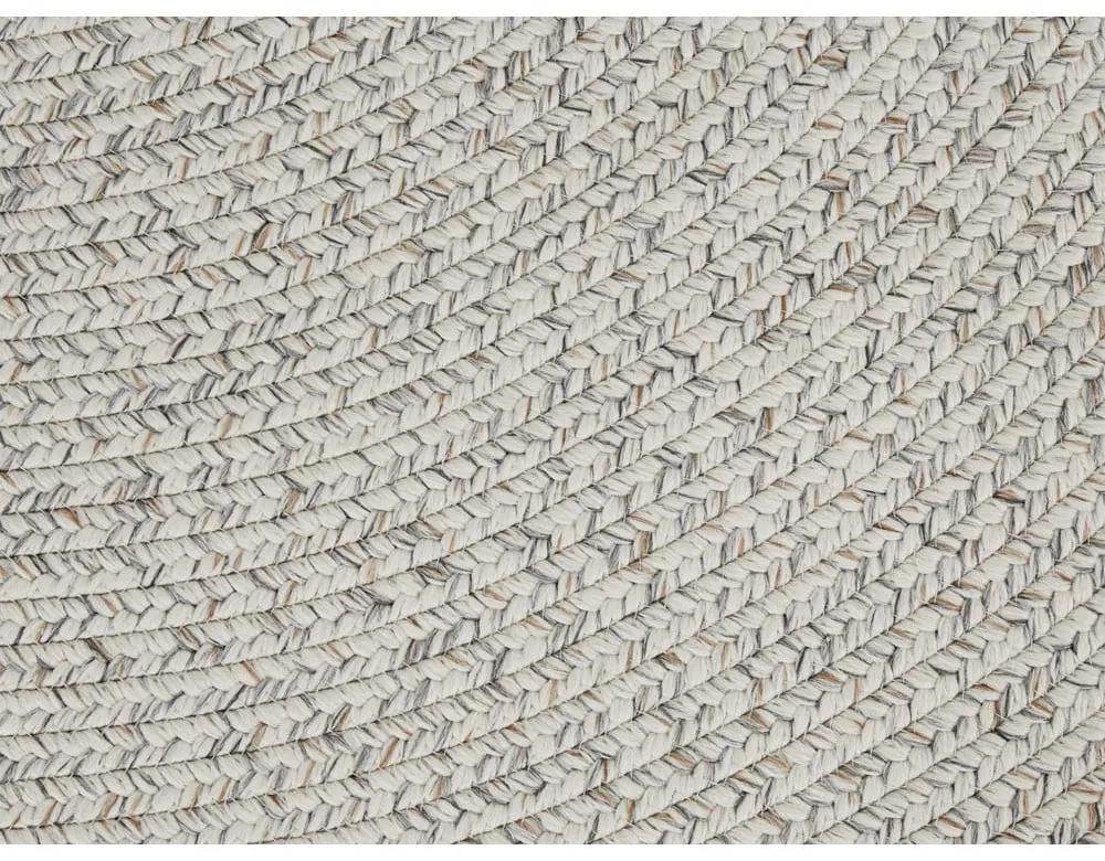 Бял/бежов кръгъл външен килим ø 200 cm - NORTHRUGS