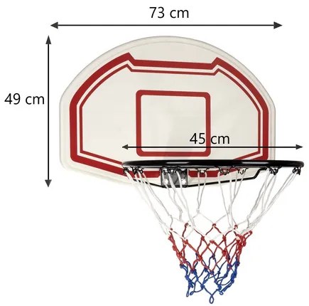 Висящ баскетболен обръч с табло