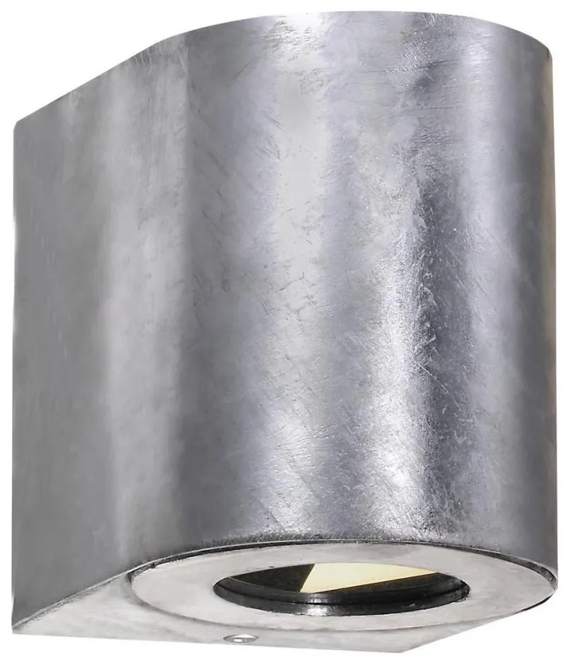 Nordlux - LED външно стенно осветително тяло CANTO 2xLED/6W/230V IP44 сребристо