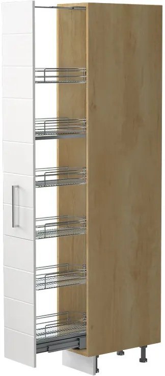 Висок подов шкаф Hudson K21-30-1KZ-Fusiko - White