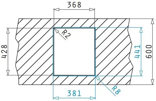 мивка Pyramis Lume 1B-34X40
