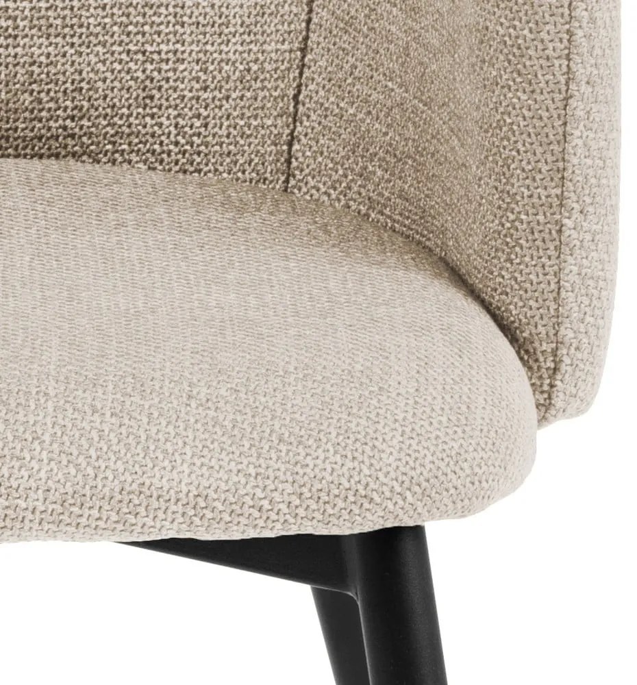 Кремави тапицирани трапезни столове в комплект 2 бр. Ilsa – Actona