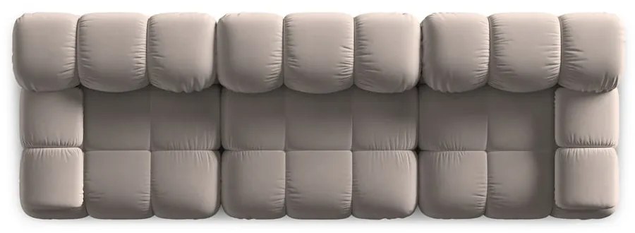 Светлокафяв кадифен модулен диван 282 cm Bellis – Micadoni