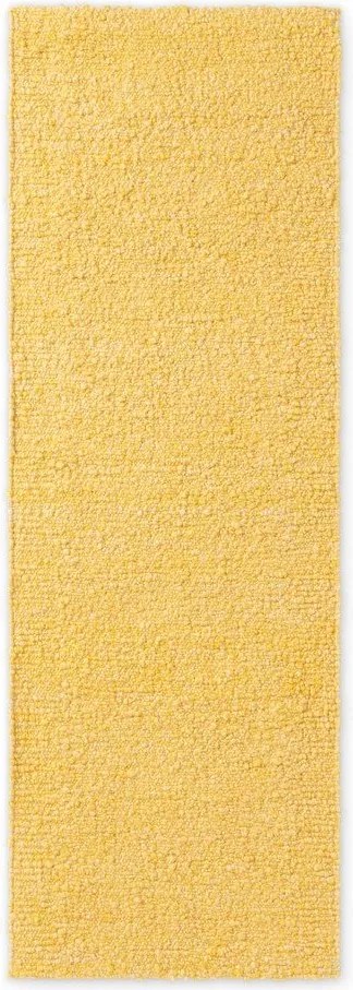 Жълта ръчно изработена пътека от букле 80x200 cm Notting Hill Portobello – Ted Baker