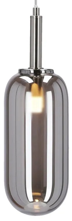 Антрацит LED висящо осветително тяло със стъклен абажур ø 13 cm Fiuggi – Candellux Lighting