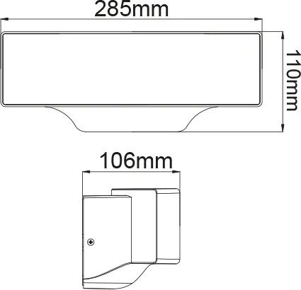 Аплика Градина LED Grip Curve