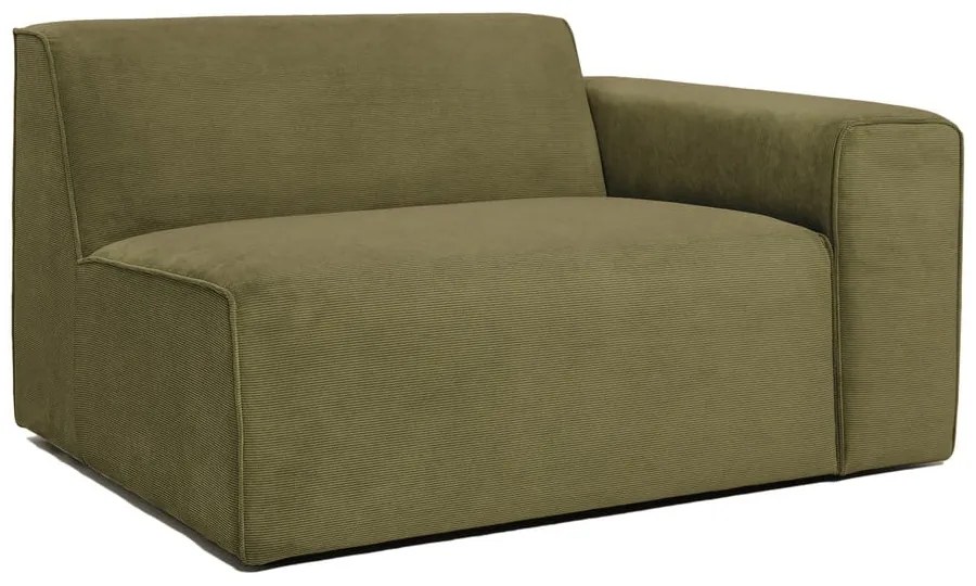 Модул за диван от зелен велур (десен ъгъл) Sting - Scandic