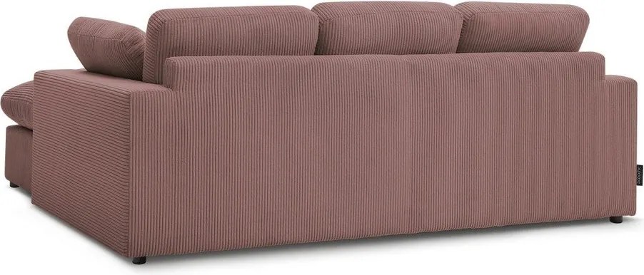 Розов ъглов диван от рипсено кадифе Belair – Bobochic Paris