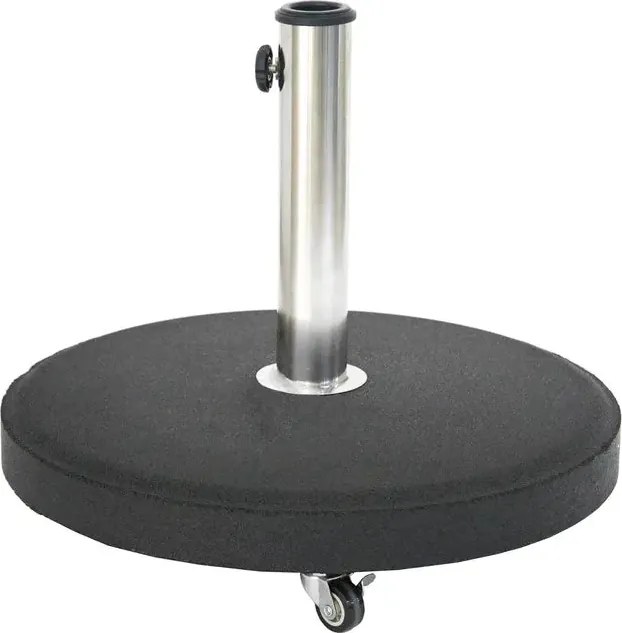 Основа за чадър с колелца Hesperide Terlando, Бетон, Инокс, 25 kg