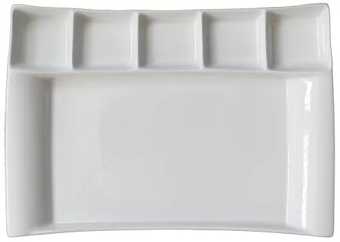 Gural Porselen - Милано Плато шестсекционно 37x26cm. (MLN 37x26 STB)