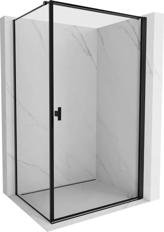 Mexen Mist-B кабина за душ с врата вдясно 70 x 100 см, черна рамка, черна - 8A2T-070-100-70-70-P