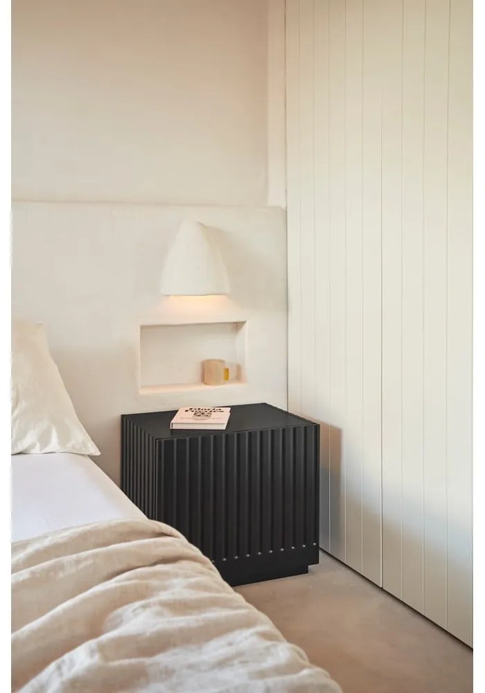 Черно нощно шкафче Doric - Teulat
