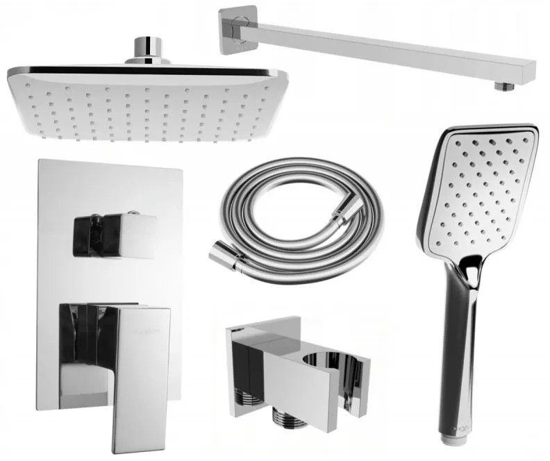 Mexen Uno DR62 комплект за вграждане за душ, хром - 71435DR62-00