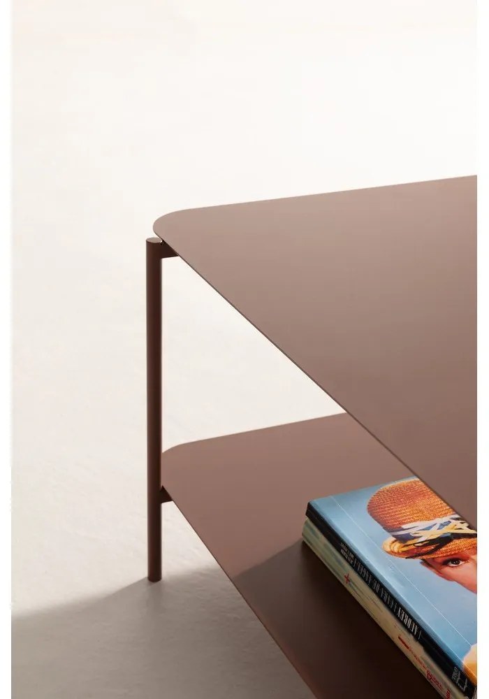 Теракотена метална масичка за кафе 58x90 cm Beatrix – MOME