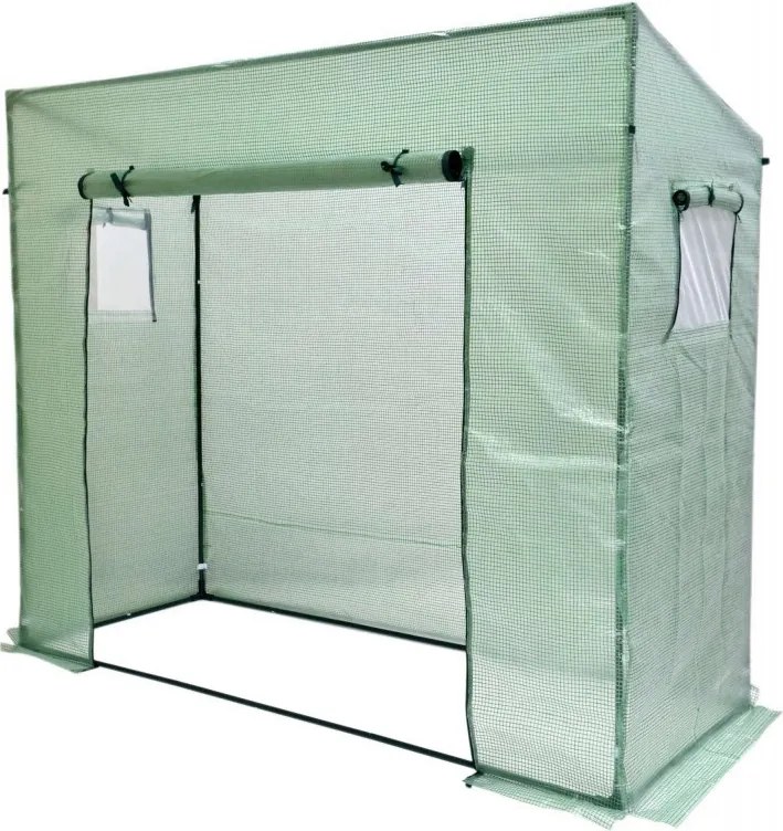 Практичен градински контейнер с размери 200 x 80 x 170/148 cm