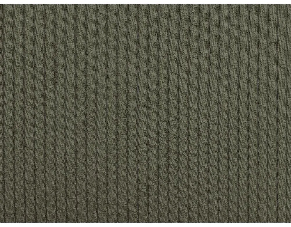 Зелено-кафяв разтегателен диван от рипсено кадифе 225 cm Augustin – Bobochic Paris