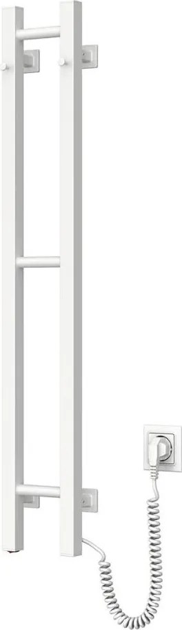 Електрически сушилник за кърпи SILOUETTE 59W 101x16 cm, бял, десен