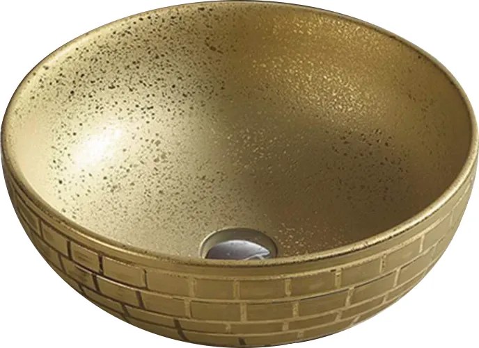 Mexen Briana мивка на плот 40 x 40 см, златна - 22064052