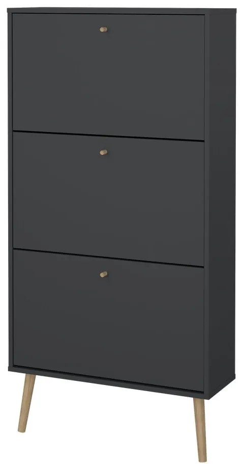 Антрацитна закачалка за обувки с панти Bodo - Tvilum