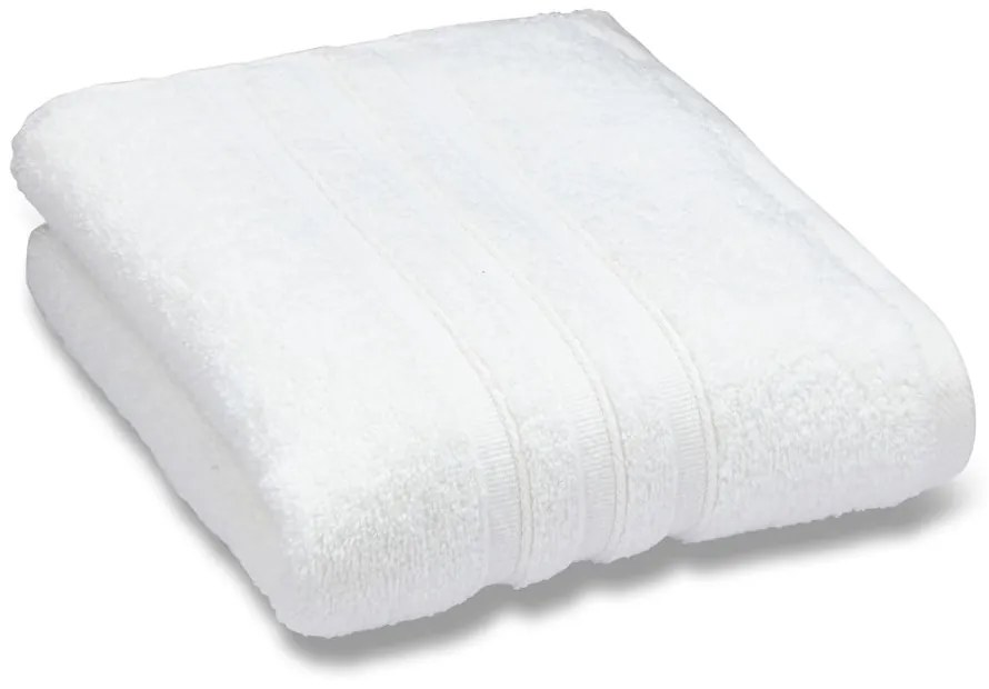 Бяла памучна хавлиена кърпа от тери 90x140 cm Zero Twist – Catherine Lansfield