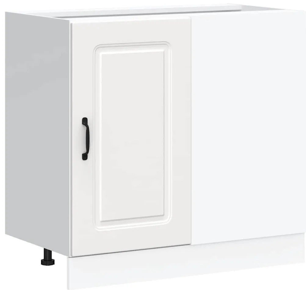 854318 vidaXL Кухненски шкаф, "Kalmar", бял, инженерно дърво