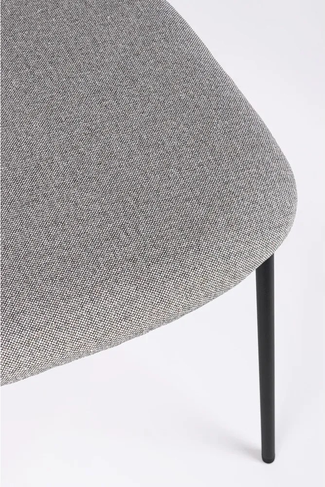 Сив тапициран трапезен стол Inka – Yes Everyday