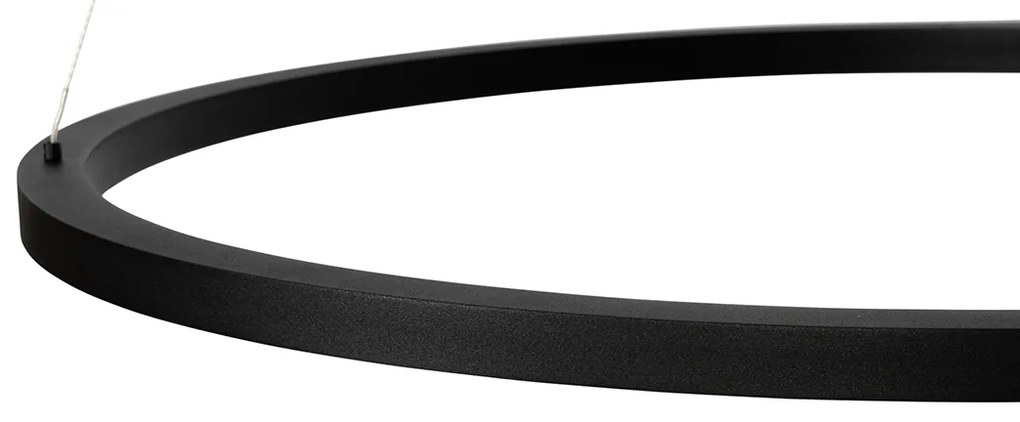 Висяща лампа черна 80 см с LED 3-степенна димираща - Girello