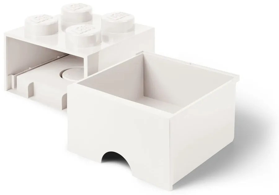 Бяла квадратна кутия за съхранение - LEGO®