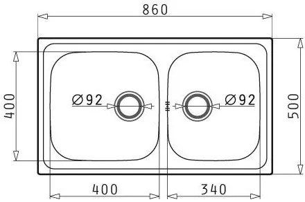 Мивка Pyramis Dorian 2B-Polished