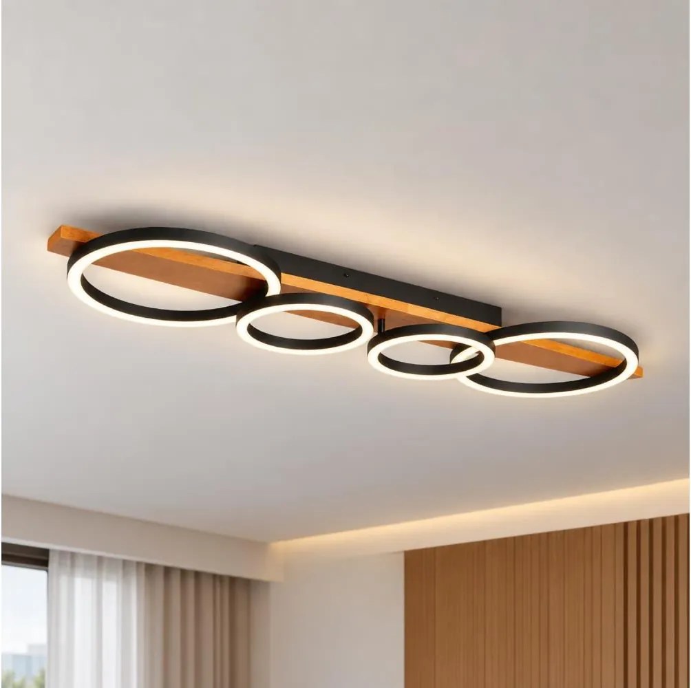 BRILAGI - LED таванно осветително тяло PLANK LED/35W/230V 4000K 30x100 cm дървено