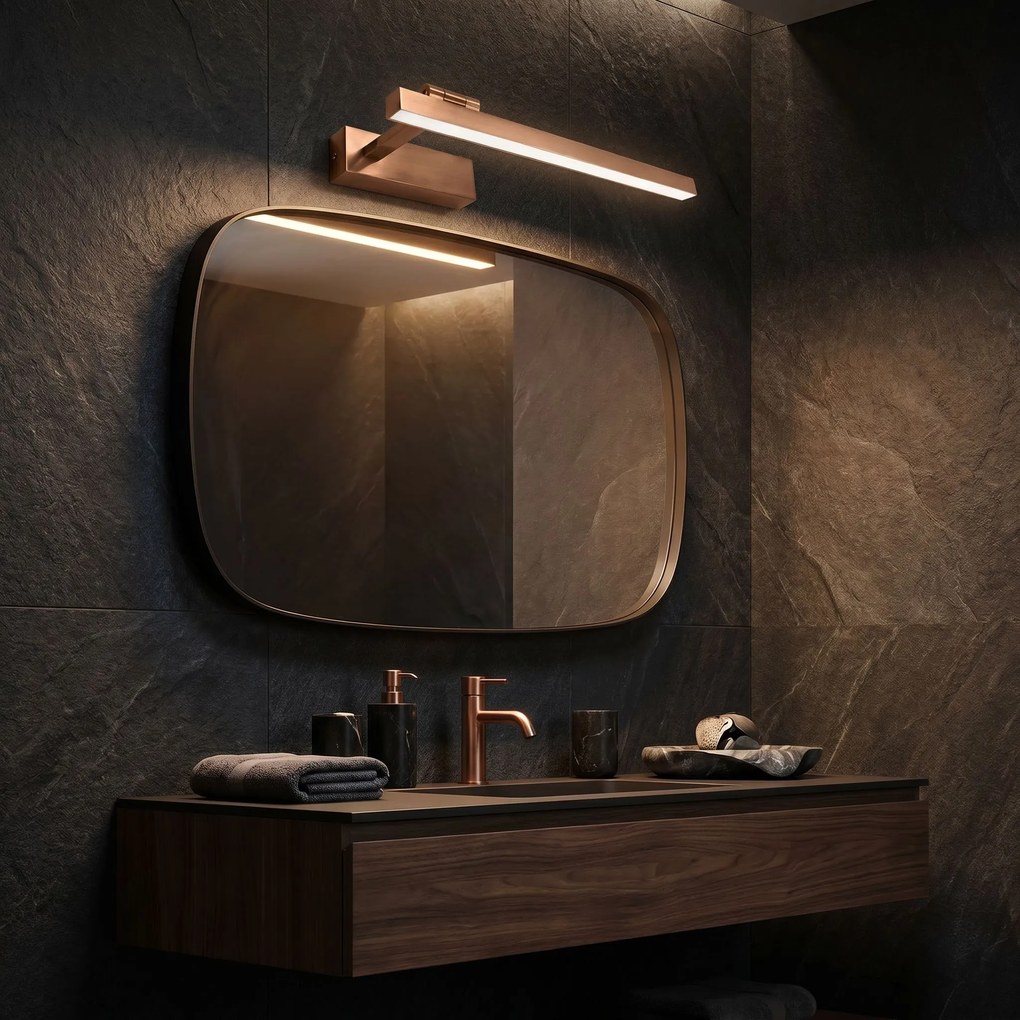 LED аплик за баня SWE037-1W 40cm BRUSH COPPER