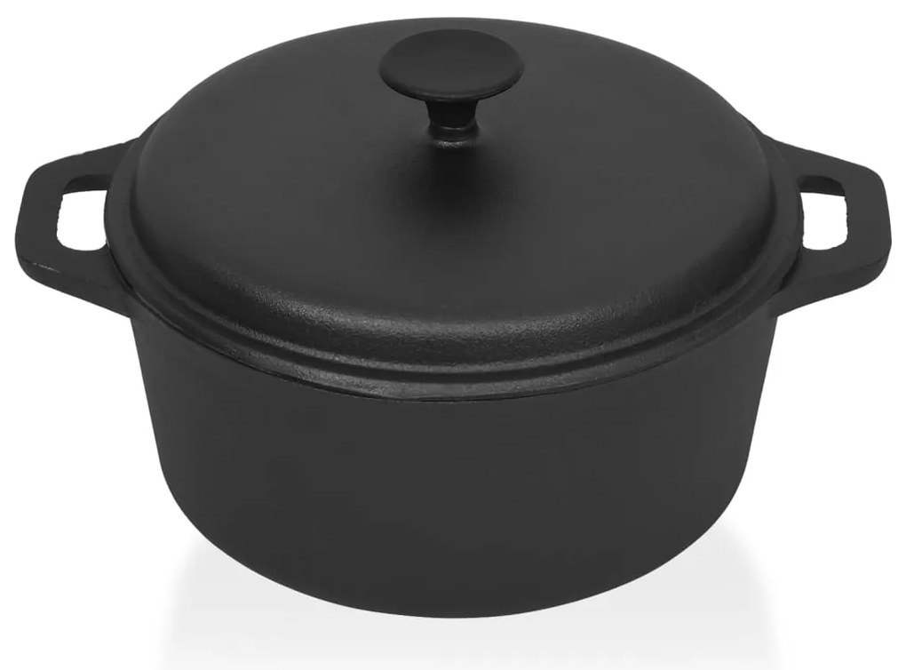 313362 vidaXL Тенджера Ø26,5 см, чугун