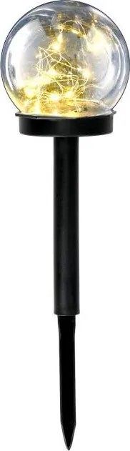 LED соларна лампа със сензор GLEAM LED/1,2V 3000K IP44 40 mAh прозрачна/черна