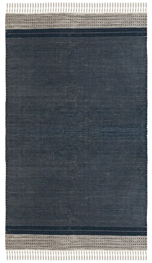 Тъмносин двустранен килим за открито, изработен от рециклирана пластмаса , 120 x 180 cm Civil - Green Decore