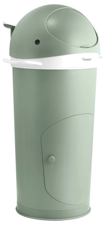 Зелено пластмасово кошче за пелени 25 l Whale – Kindsgut