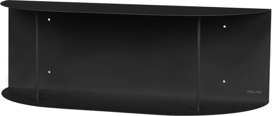 Черен на няколко нива метален стенен рафт 60 cm Lina – noo.ma