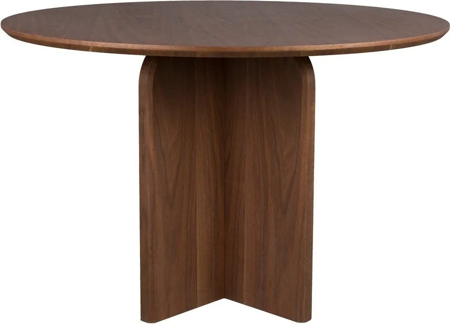 Кръгла трапезна маса от декор от орех ø 120 cm Laurent – White Label