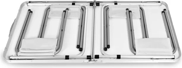 Сгъваема къмпинг маса със столове - туристически комплект за 4 души Сив