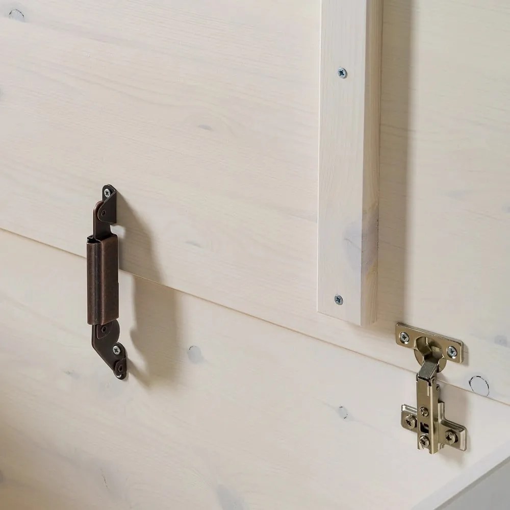 Бяла ракла от масивен бор 80x45 cm Anita – Støraa