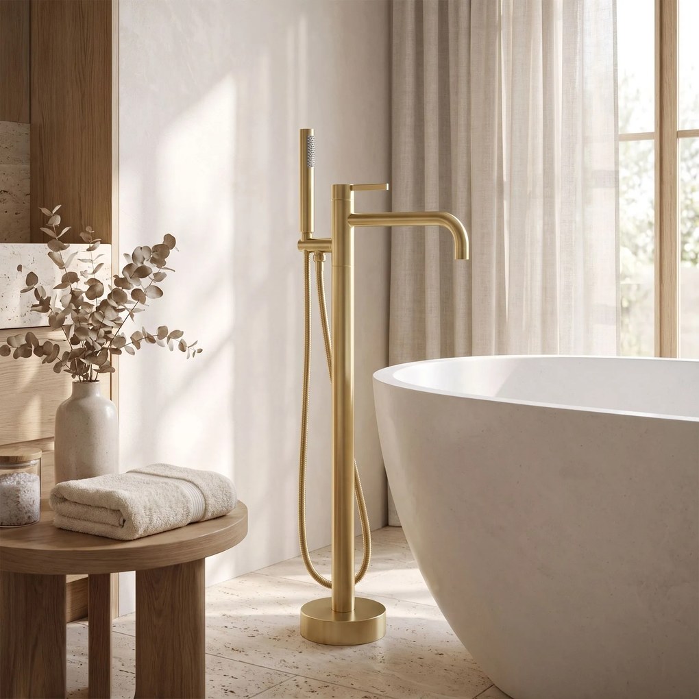 Cмесител-свободно стоящ Rea Foster Brush Gold