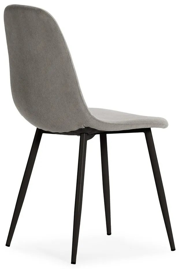 Светлосиви тапицирани трапезни столове в комплект 4 бр. Minka – Marckeric