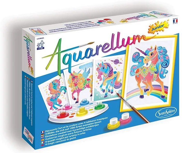 Sentosphere - Комплект за оцветяване Акварелиум еднорози 6507