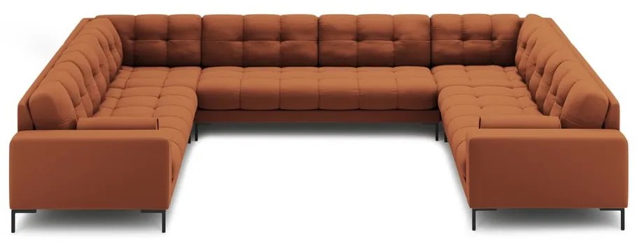 Ъглов диван в тухлен цвят ("U" форма) Bali – Cosmopolitan Design