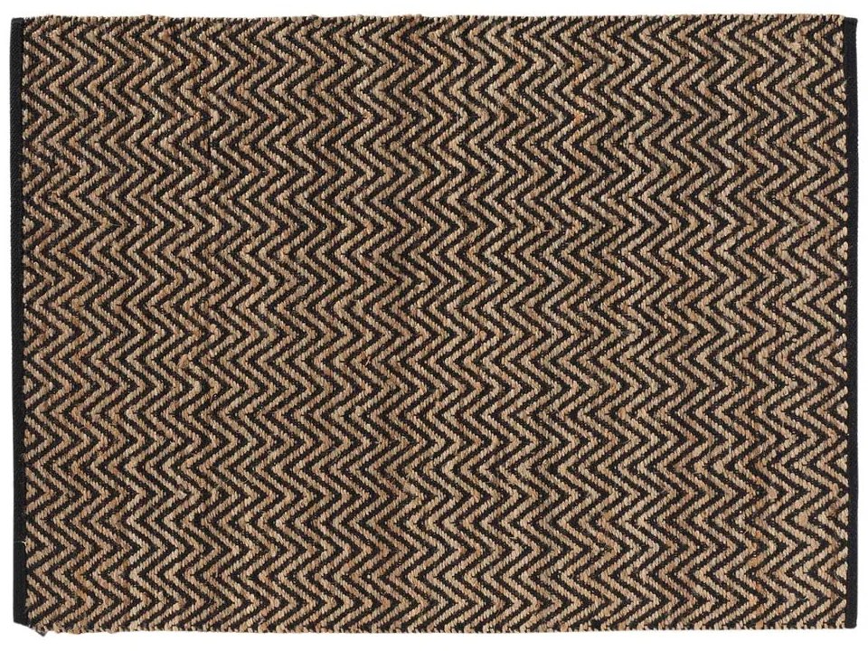 Черно-естествен килим 120x170 cm Zigzag – douceur d'intérieur