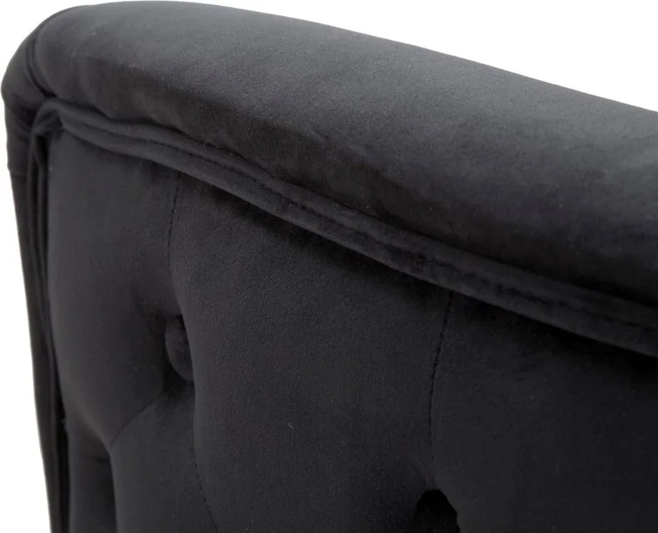 Черно кадифено кресло Bucarest – Mauro Ferretti